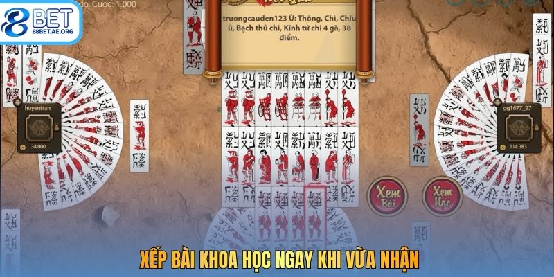 Xếp bài khoa học ngay khi vừa nhận